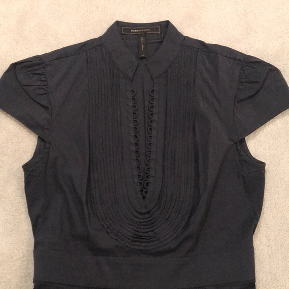 BCBG MaxAzria Navy Blouse - Picture 2 of 5